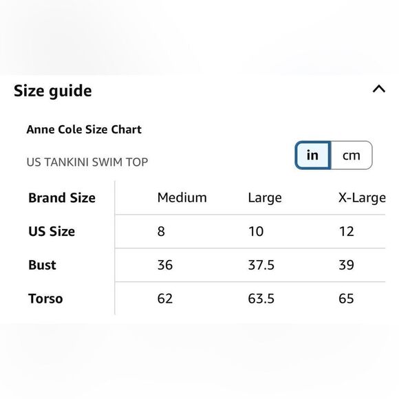 Anne Cole Women's Twist Front Shirred Bandeau Tankini Swim Top NWT - Picture 6 of 6